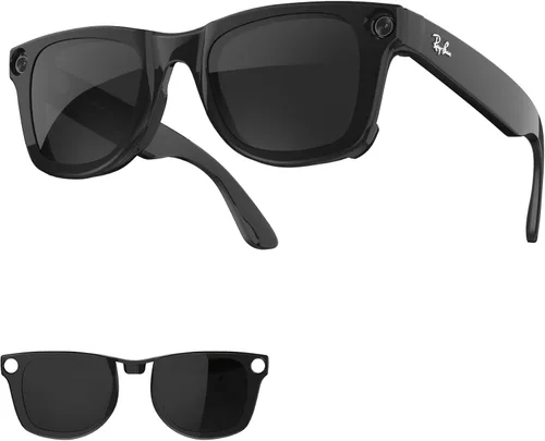 Miniatura 11 de HIBLOKS Clips polarizados para Ray-Ban Meta Wayfarer (RW4008 y RW4012 Grande 53-22), clips de decoloración compatibles con Ray-Ban Meta Wayfarer Gen