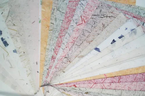 Miniatura 5 de 50 hojas de papel de morera finas de 8.5 x 11 pulgadas, hechas a mano, diseño de papel washi, arte artesanal, origami, proveedores de tarjetas