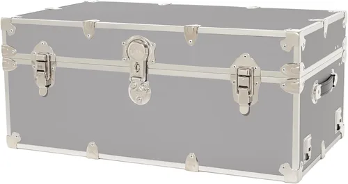 Rhino Trunk & Case Maletero grande clásico, 32 x 18 x 14 pulgadas, capacidad de más de 1500 libras, muchos colores, tapa de cierre suave. Fuerte,