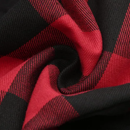 Miniatura 7 de MRGIINRI Suéter feo de Navidad para mujer 2023 invierno cálido raglán manga larga sudaderas Buffalo Plaid Navidad Tops