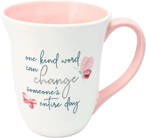 Miniatura 9 de Pavilion Gift Company - Fuerza y coraje - Taza grande de café de 16 onzas, taza con patrón floral, idea de regalo para el Día de la Madre, idea