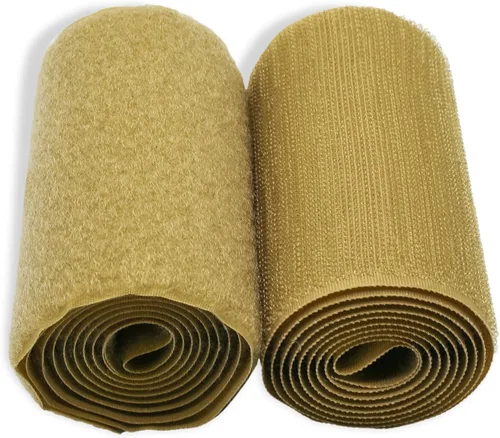 Miniatura 77 de Cinta de gancho y bucle de 4 pulgadas de ancho, verde follaje, para coser, no adhesiva, de 1 yarda de largo, cinta de gancho y bucle de nylon verde
