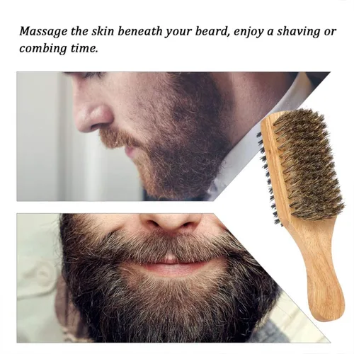 Miniatura 3 de Omwah Cepillo facial de doble cara para el pelo Barbero de afeitar