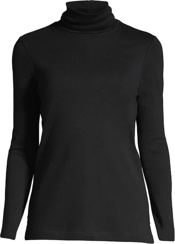 Miniatura 3 de Lands' End Supima - Suéter de cuello alto y mangas largas para mujer