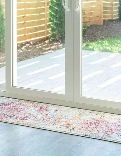 Miniatura 4 de Unique Loom Richmond Collection - Alfombra de área con medallón (2 pies x 4 pies 1 pulgada, color multicolor claro/negro)