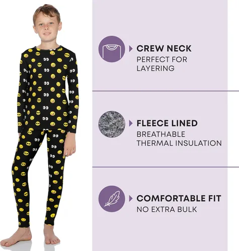 Miniatura 80 de Rocky Ropa interior térmica para niños, ropa interior larga para niños, capa base para clima frío/esquí