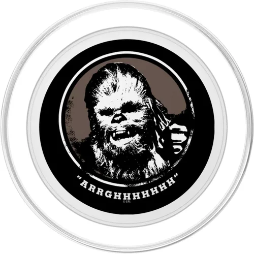 Miniatura 2 de Star Wars Chewbacca Arrghhhhhhh Catchphrase Retro Art PopSockets MagSafe PopGrip para iPhone
