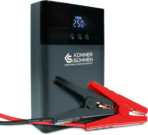 Jump Starter KS JS-1200, amplificador de batería de coche de pico de 1200 A con compresor de aire, 14000 mAh para motores de gasolina de hasta 8 L y