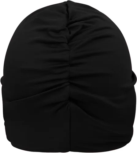 Miniatura 3 de Gorros de baño para mujer, turbante de baño, gorro de natación largo y corto, turbante de poliéster, con forro de látex, plisado, para mujer, gorro