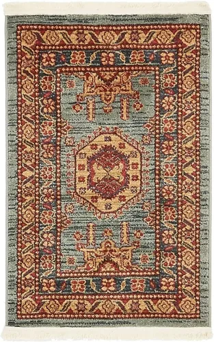 Miniatura 3 de Unique Loom Sahand Collection - Alfombra de área (2' 2" x 3' 1", rectangular, azul claro/marrón claro)