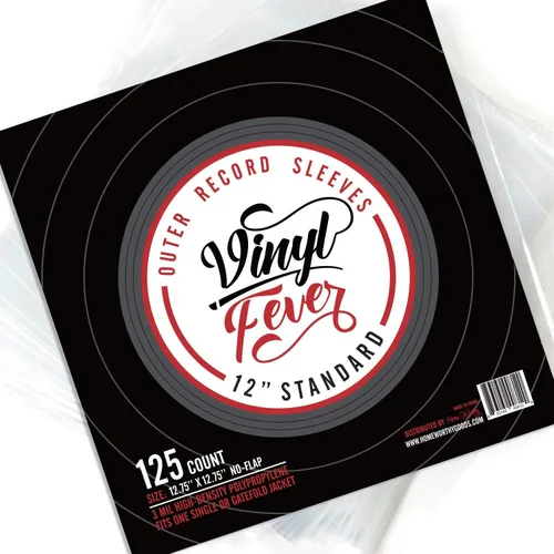 Miniatura 10 de Vinyl Fever Fundas de disco [paquete de 25] – Fundas exteriores transparentes para álbumes – Fundas de vinilo de polipropileno duraderas de 3 mil
