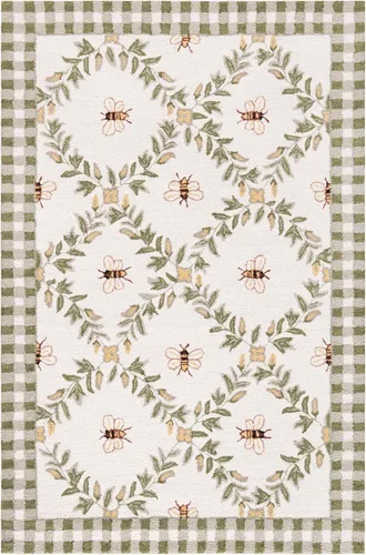 Miniatura 32 de SAFAVIEH Chelsea Collection - Alfombra decorativa de 1 pies 8 pulgadas x 2 pies 6 pulgadas, color negro, lana de campo francesa enganchada a mano