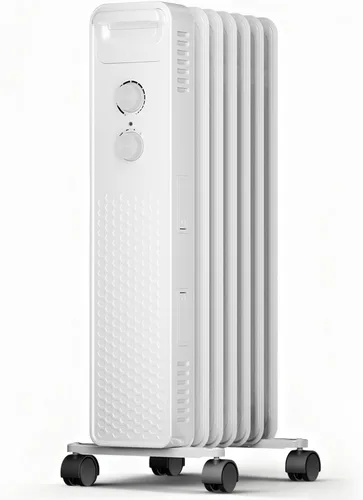 Miniatura 10 de ZAFRO 1500 W Calentador Eléctrico de Radiador Lleno de Aceite con Termostato Ajustable, Protección Contra Sobrecalentamiento y Vuelco, Bajo Nivel