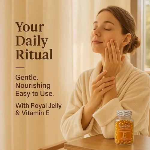 Miniatura 3 de Nu-Health Royal Jelly Vitamina E Cápsulas de aceite para la piel, 90 cápsulas para la cara