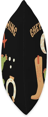Miniatura 2 de Cheyenne Wyoming Cowgirl Boots Almohada de tiro 16x16, multicolor