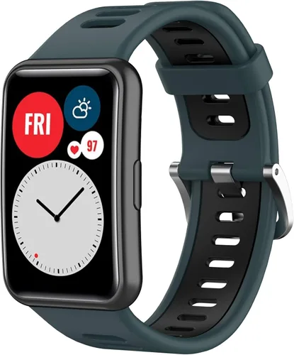 BabyValley Compatible con Huawei Watch Fit Special Edition B39 Smart Watch, correa ajustable de dos tonos de repuesto transpirable para Huawei Watch