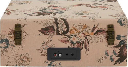 Miniatura 8 de Crosley CR8017B-FL Voyager - Tocadiscos portátil clásico de vinilo con Bluetooth de entrada/salida y altavoces integrados, Floral