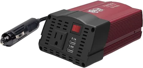 Miniatura 11 de Tripp Lite (PV100USB) Inversor de potencia de auto de 100 vatios, con 1 salida y 2 puertos de carga USB, inversor automático, ultracompacto. 100 W +