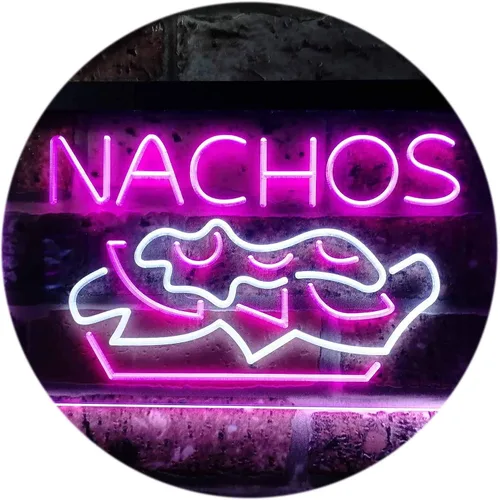 Miniatura 9 de ADVPRO Nachos Café - Letrero de neón LED de doble color, azul y rojo, 16 x 12 pulgadas, st6s43-i0314-Br