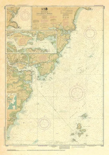 Miniatura 5 de Carta Náutica Decorativa - Gráfico NOAA 13283, Mapa de Calidad de Impresión Artística, Adecuado para Enmarcar. Arte de Pared, Impreso bajo Demanda.