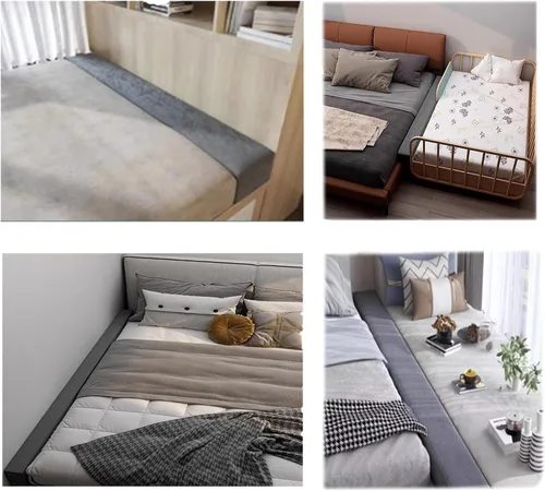 Miniatura 5 de Relleno de espacio de cama de tamaño personalizado, cojín de almohada para cabecera de colchón para cama King dividida/entre camas individuales
