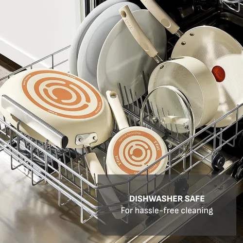 Miniatura 7 de T-Fal Signature - Juego de sartenes antiadherentes de 8 y 10 pulgadas, apto para lavavajillas, apto para horno hasta 350 °F, juego de ollas