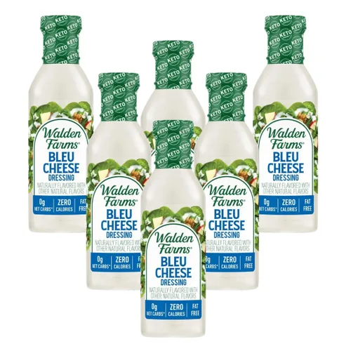 Miniatura 45 de Walden Farms Vinagreta de Tomate Seco al Sol – Aderezo sin calorías, bajo en carbohidratos, apto para dieta keto, vegano, sin azúcar con rico sabor
