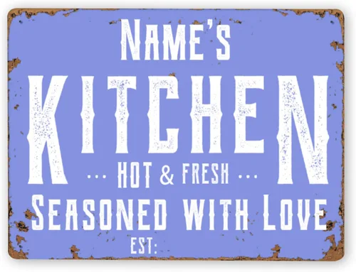 Miniatura 8 de Letreros de cocina personalizados personalizados para cocina, decoración de pared, letreros de metal para restaurante de mostrador, bar en casa