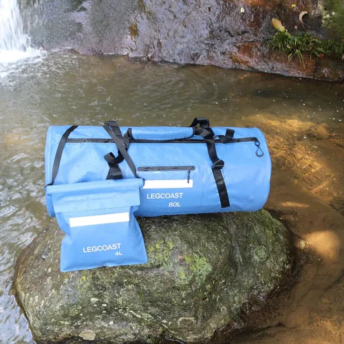 Miniatura 4 de Bolsa de lona impermeable, IPX8 Bolsa seca de rendimiento impermeable, cierre hermético de cremallera, bolsa impermeable con función de buceo, gran