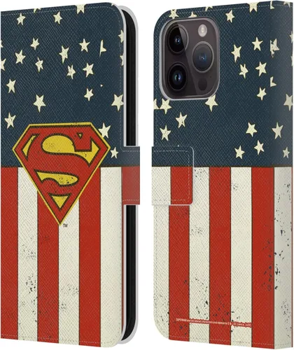 Miniatura 136 de Head Case Designs Funda de piel con licencia oficial de Superman DC Comics con logotipos negros y rojos compatible con Apple iPhone 11