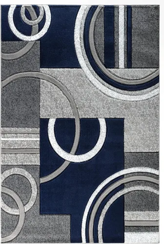 Miniatura 3 de Glory Rugs - Tapete moderno suave tallado a mano, alfombra contemporánea con textura mullida prémium para interior, sala de estar, comedor y Azul