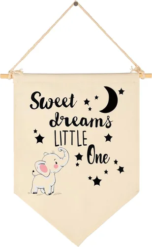 Miniatura 54 de Twinkle Twinkle Little Star - Bandera colgante de lona para pared, regalo para bebé, niños, guardería, habitación de niños, sala de juegos, pancarta