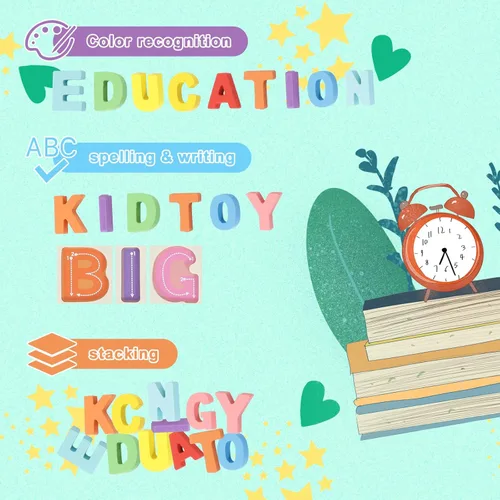 Miniatura 3 de Kairsya Rompecabezas del alfabeto de madera para niños pequeños rompecabezas de aprendizaje del alfabeto, juguetes con letras de madera, juguetes