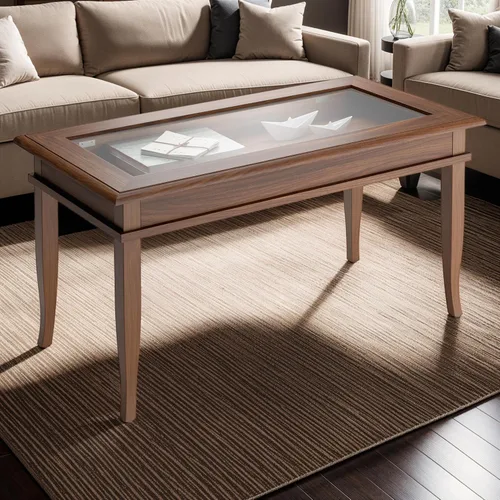 Miniatura 2 de Mobili Fiver, Classico Mesa de centro, nogal, fabricada en Italia