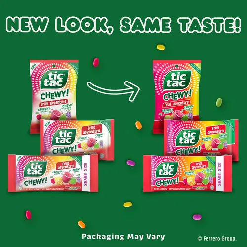Miniatura 10 de TIC TAC CHEWY! Fruit Adventure Candy, caramelo masticable afrutado, 7 onzas (el embalaje puede variar)