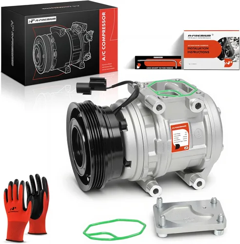 A-Premium Compresor de aire acondicionado de CA compatible con Hyundai Tucson 2.0L 2005-2007 2009, Kia Sportage 2.0L 2005-2008, con compresor