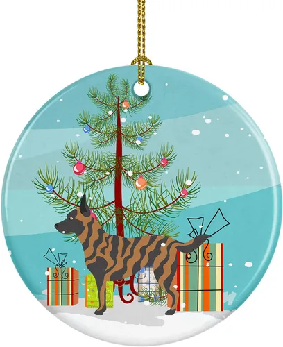 Miniatura 41 de Caroline's Treasures American Toy Fox Terrier - Adorno de cerámica de Navidad para colgar en el árbol de Navidad, decoración para el hogar, Navidad