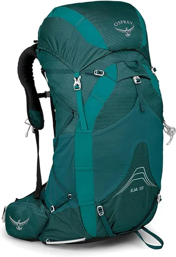 Osprey Eja 38 Mochila ultraligera para mujer Verde azulado profundo