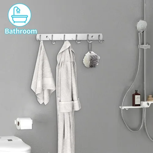 Miniatura 3 de Ganchos de Pared para Abrigos, (Paquete de 2) Perchero de Pared para Sombreros, Ganchos Simples para Toallas