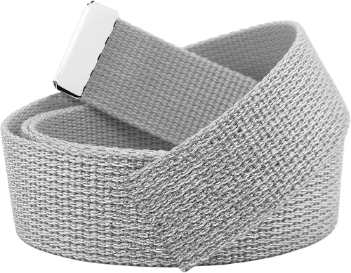 Miniatura 5 de Build A Belt Cinturón de lona militar, 1.25 pulgadas de ancho, beige, unisex para adultos