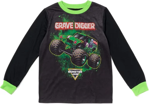 Miniatura 2 de Monster Jam Grave Digger - Camisa y pantalones de pijama
