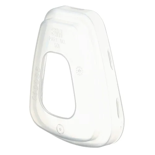 Miniatura 4 de 3M Retenedor de filtro de respirador 501, sostiene el filtro 3M N95 5N11 y el filtro 3M P95 5P71, paquete de 20