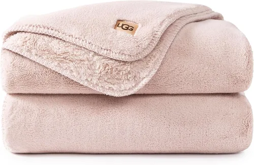 Miniatura 17 de UGG Whitecap Manta de Felpa Suave y Mullida de Forro Polar para Sofá o Cama, Decoración del Hogar, Manta de Invierno, Lavable a Máquina, 50 pulgadas