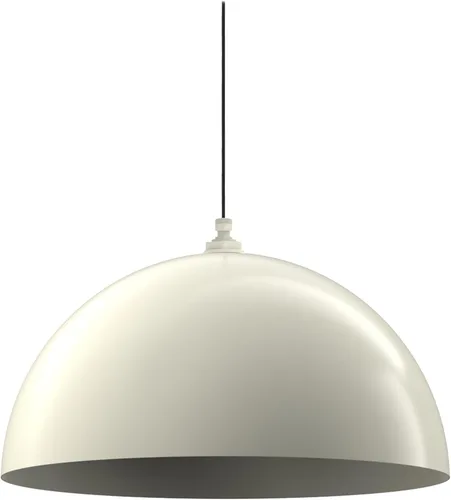 Miniatura 12 de Steel Lighting Co. Melrose - Lámpara colgante Montada en el techo Cúpula redonda de 18 pulgadas Estilo moderno y contemporáneo de granja Crema