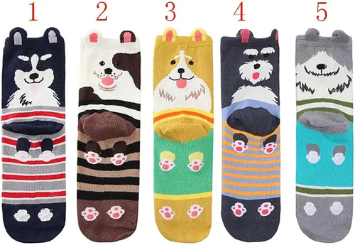 Miniatura 3 de Calcetines Grils lindos para mujer calcetines para perros y gatos calcetines divertidos y novedosos regalos de animales de Navidad para mujeres