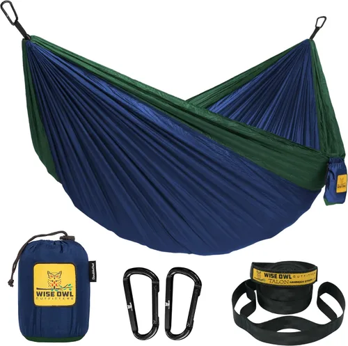 Miniatura 24 de Wise Owl Outfitters Hamaca de camping – Hamaca portátil de 500 libras con correas de árbol – viajes, mochileros, senderismo, equipo de campamento al