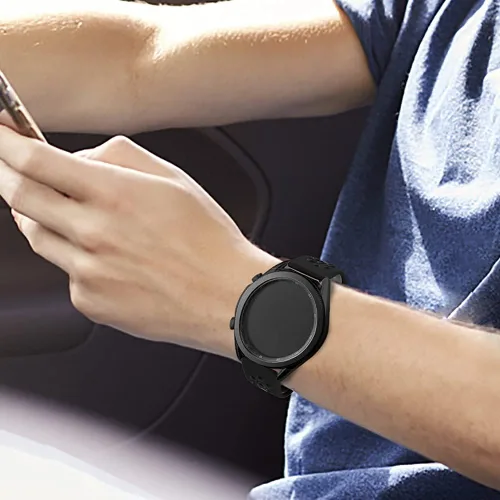Miniatura 7 de Easuny Correa deportiva compatible con Galaxy Watch 3 de 1.772 pulgadas/Galaxy Watch 1.812 pulgadas, correa de reloj Gear S3 Frontier, 0.866 Negro