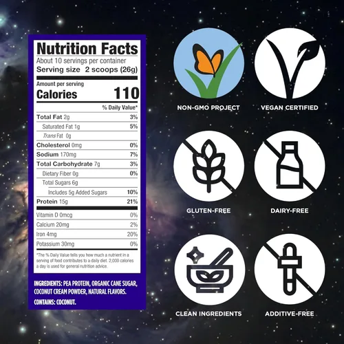Miniatura 5 de Vega Proteína hecha simple, vainilla, sin estevia vegana a base de plantas en polvo, saludable, sin gluten, proteína de guisante para mujeres
