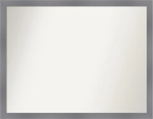 Miniatura 501 de Amanti Art Espejo personalizado, espejo de baño gris plomo a rayas, espejo de pared o espejo de tocador de baño sobre el fregadero