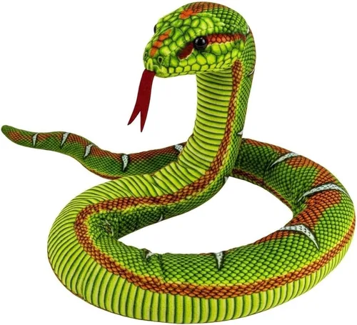 Miniatura 12 de Juguete de Peluche de Serpiente, 52 pulgadas, Lavable, Juguete de Peluche de Serpiente Simulada para Abrazar, Suave y Lindo Regalo para Niños